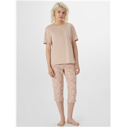 КОМПЛЕКТ ЖЕНСКИЙ (ФУТБОЛКА, БРИДЖИ) 592370