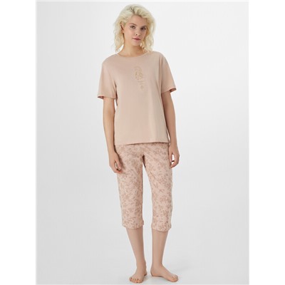 КОМПЛЕКТ ЖЕНСКИЙ (ФУТБОЛКА, БРИДЖИ) 592370