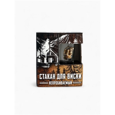 Стакан для виски непробиваемый «Крутому мужику», 250 мл