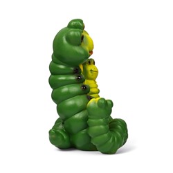 Садовая фигура из полистоуна «Гусеницы семья », 24×14×15 см