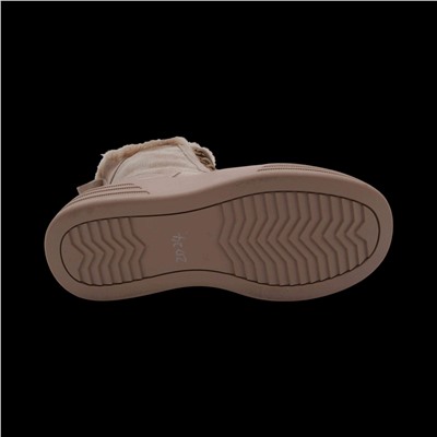 Ботинки на меху ZD24 бежевые