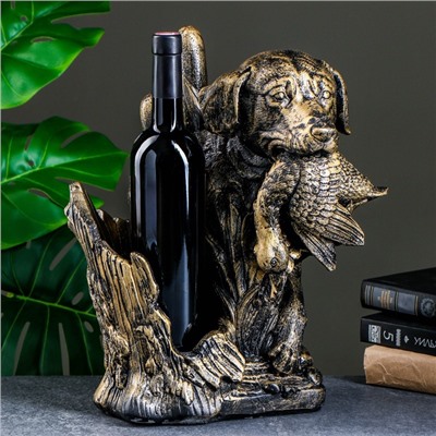 Подставка для бутылки «Охота», под бронзу, 37×22.5×30 см