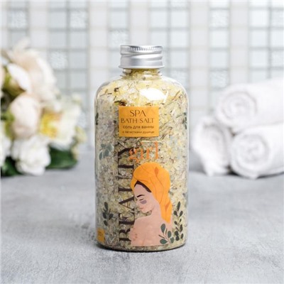 Соль для ванны с лепестками душицы Beauty girl, 370 г, Beauty Fox