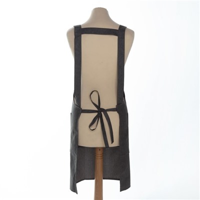 Фартук «Этель. Стиль», серый, 60×75 см, 60% п/э, 20% хлопок, 20% лён