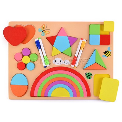 Пазл-вкладыш "Яркая картинка"