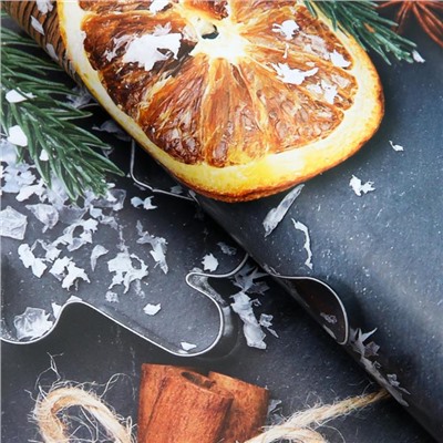 Бумага упаковочная новогодняя глянцевая «Счастья в Новом Году», 50×70 см