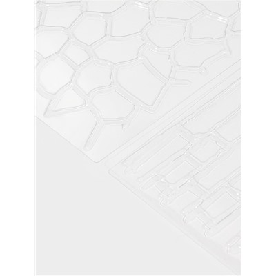 Текстурные маты кондитерские Доляна «Кирпичи», 4 шт., 30.5×15.5×0.1 см, пластик, прозрачные