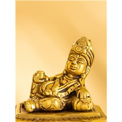 Подставка под благовония «Бог богатства Лорд Кубера», 10×6.5×6.5 см, латунь