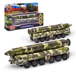 Модель "РСЗО Тополь" металл. инерц. с ракетой, открыв. двери 15см