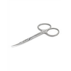 Ellis Cosmetic Ножницы маникюрные для кутикулы изогнутые / RN 101, глянцевые, ручная заточка, 10,5 см 28127