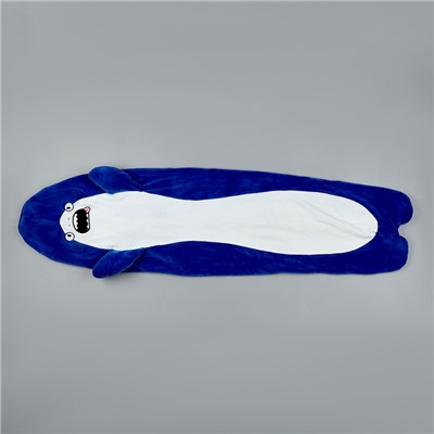 Мягкая игрушка без наполнителя «Акула», 110 см, цвет синий