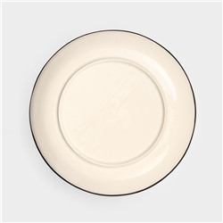 Тарелка керамическая «Персия», плоская, 25 см, жёлтая, 1 сорт, Иран