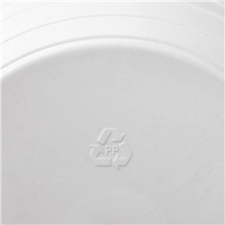 Горшок для цветов с поддоном «Япония» 1.2 л, пластиковый, белый