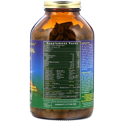 HealthForce Superfoods, Vitamineral Green, версия 5.5, 400 веганских капсул
