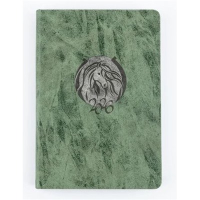 Ежедневник 2026 г. А5 352 стр. "ВЕРОНА" зеленый+ серая вставка 310155 Alpha-Trend