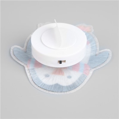 Светодиодная игрушка на липучке «Пингвин» 7.5×8 см, батарейки LR44×3 (в комплекте), свечение мульти