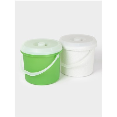 Ведро с крышкой, 15 л, d=30 см, h=28 см, МИКС