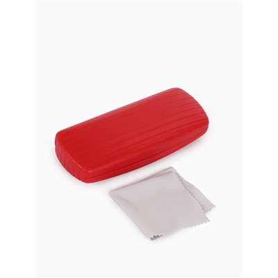 Футляр для очков на хлопушке, размер 16×6.5×3.5 см, красный