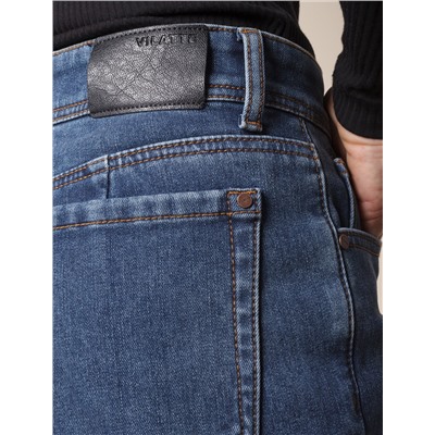 Джинсы mom-fit на флисе