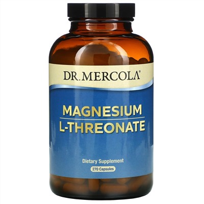 Dr. Mercola, L-треонат магния, 270 капсул