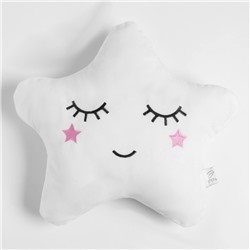 Подушка декоративная «Этель. Звездочка белая», 36×39 см, велюр