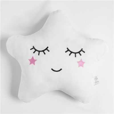 Подушка декоративная «Этель. Звездочка белая», 36×39 см, велюр