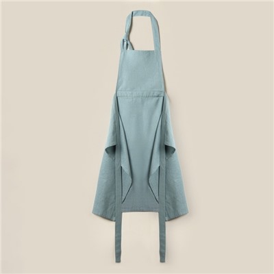 Фартук кухонный женский на завязках SL HOME Olive, 95×140 см, 100% лён, 200 г/м²