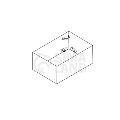 Подарочный ящик, 30×20×14.5 см, деревянный, цвет обожжённое дерево