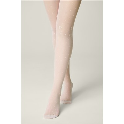 CONTE Колготки в точку с рисунком «кот» KATIE CONTE ELEGANT, 1234307