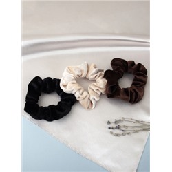 Резинка для волос велюр / 704 /уп 300/ (Бежевый)