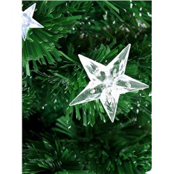 Ёлка светодиодная «Галактика» 180 см, диаметр нижнего яруса 90 см, 220 ПВХ веток, мигание, свечение белое/синие