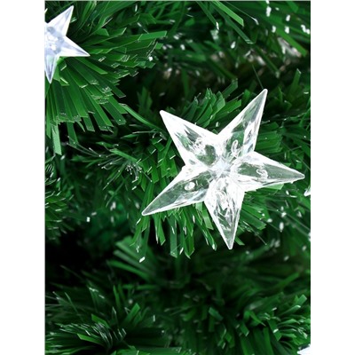 Ёлка светодиодная «Галактика» 180 см, диаметр нижнего яруса 90 см, 220 ПВХ веток, мигание, свечение белое/синие