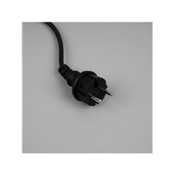 Гирлянда «Нить» 10 м, IP65, УМС, тёмная каучуковая нить, 100 LED, свечение белое, 220 В