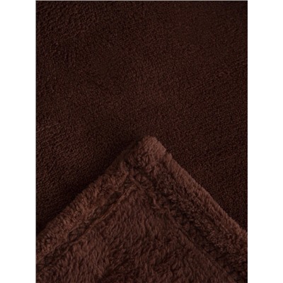 Плед «Этель», 150×200 см, корал-флис, коричневый