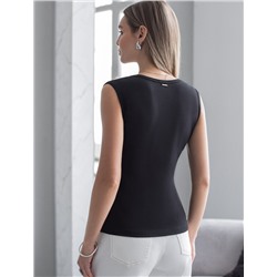 Топ из премиального хлопка с эластаном