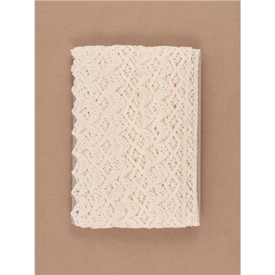 Кружево вязаное, 40 мм × 10 ± 1 м, цвет бежевый