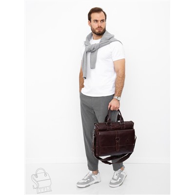 Портфель мужской кожаный 0066Z coffee Zinimsk
