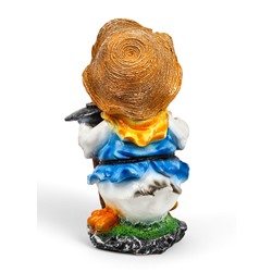 Садовая фигура из полистоуна «Утёнок с мотыгой», 45×27×27 см, МИКС