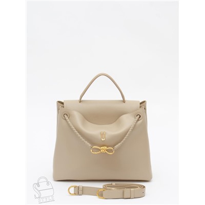 Сумка женская кожаная 6046PE cappuccino Polina&Eiterou /50