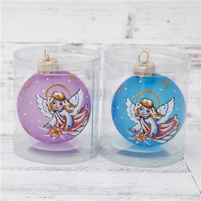 Ёлочный шар «Ангелочек» новогодний, d=6 см, МИКС