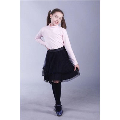 Свитер (водолазка) для девочки 614 (Нежно-розовый)