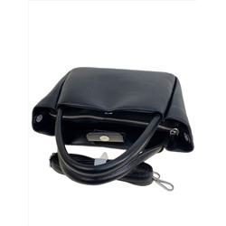 Женская сумка из искусственной кожи, цвет черный