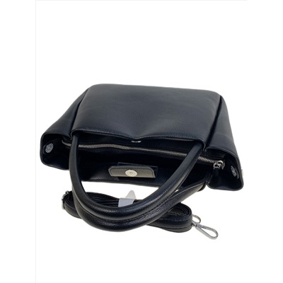 Женская сумка из искусственной кожи, цвет черный