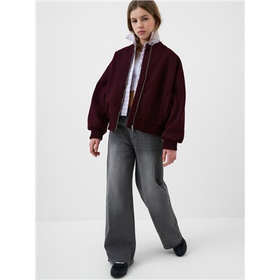 Куртка текстильная для девочек (бомбер)