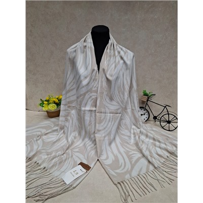 Мягкий двухсторонний палантин из кашемира мультицвет