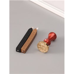 Подарочный набор для сургучной печати «Старый город», печать, ручка, сургуч, 12.5×10×3.6 см