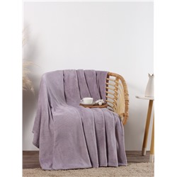 Плед «Этель», 150×200 см, корал-флис, сиреневый