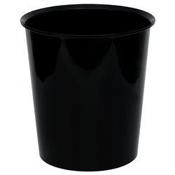 Корзина для бумаг 14 литров цельная черная  КР55 Стамм