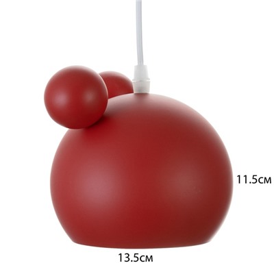 Светильник BayerLux «Барни» Е27 40 Вт красный 20×20×20-120 см