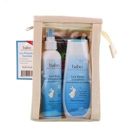 Babo Botanicals, Средства для защиты от вшей, подарочный набор из 2 частей + гребень для вычесывания